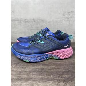 HOKA Speedgoat 4 Shoes Womens Size 8 Blue Pink One One Multicolor Sneakers Run